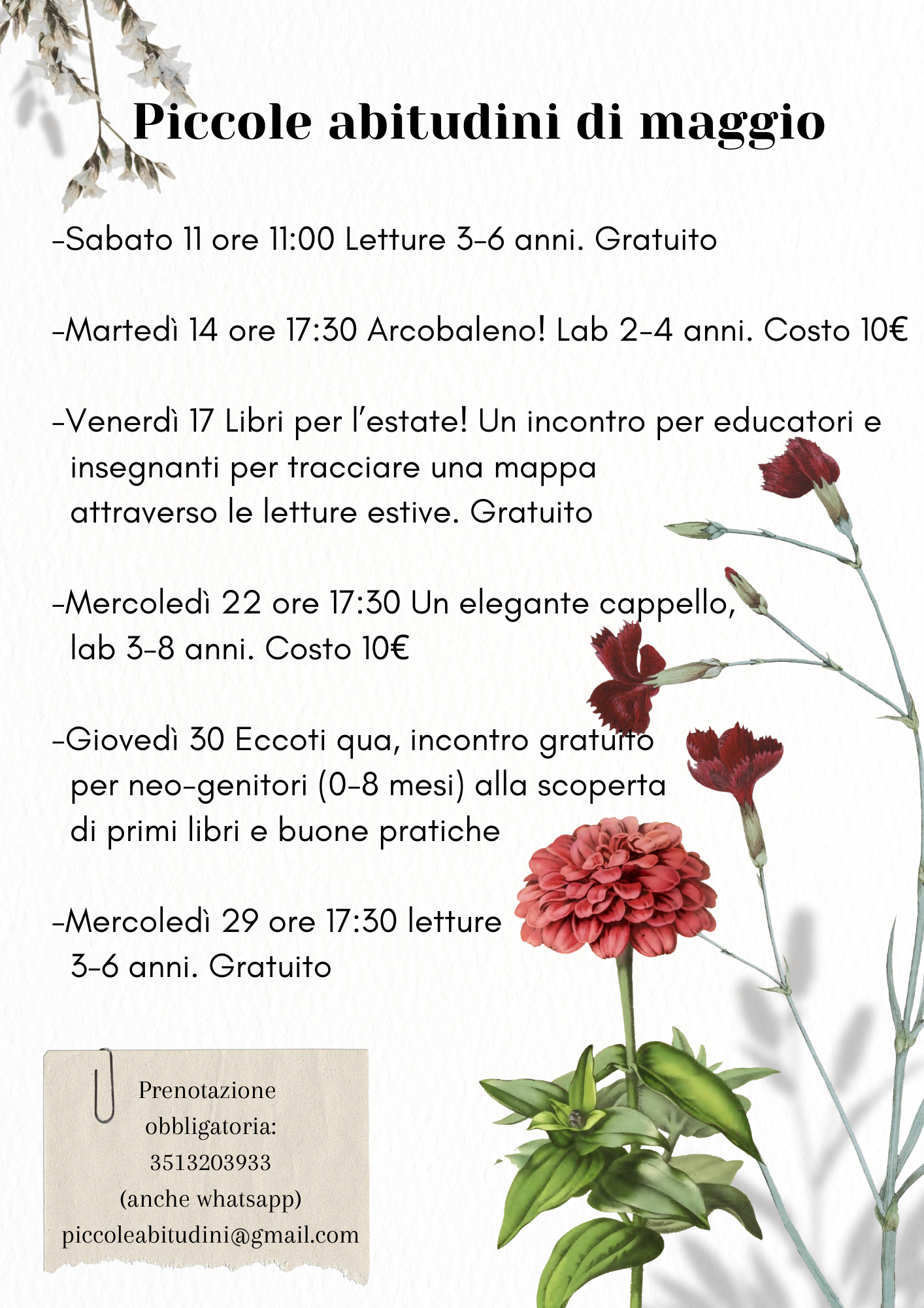 Calendario di maggio