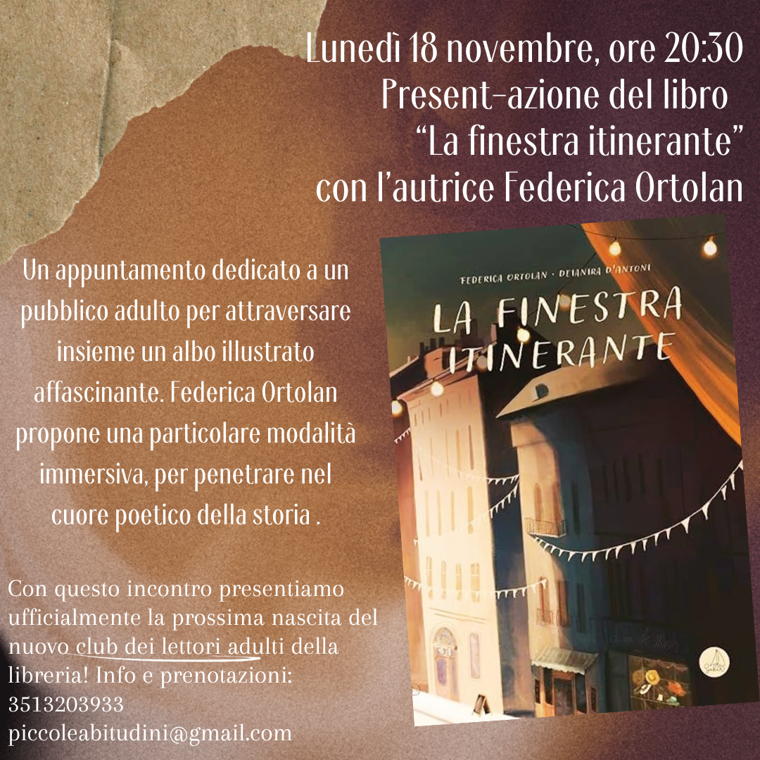 Lunedì 18/11 incontro con Francesca Ortolan